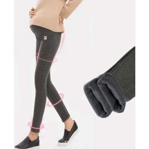 Plus Size Maternity Leggings Winter Velvet Pants For Pregnant Women Warm Clothes Thickening Pregnancy Trousers Mother Clothing