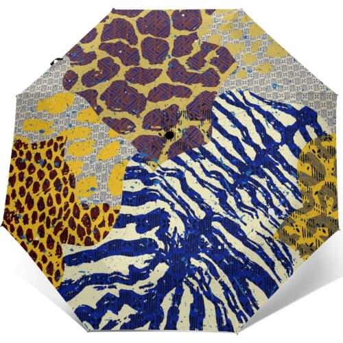 Wind Resistant Folding Automatic Umbrella Women Auto Traditional African Print Windproof Umbrellas Rain For Men Parasol