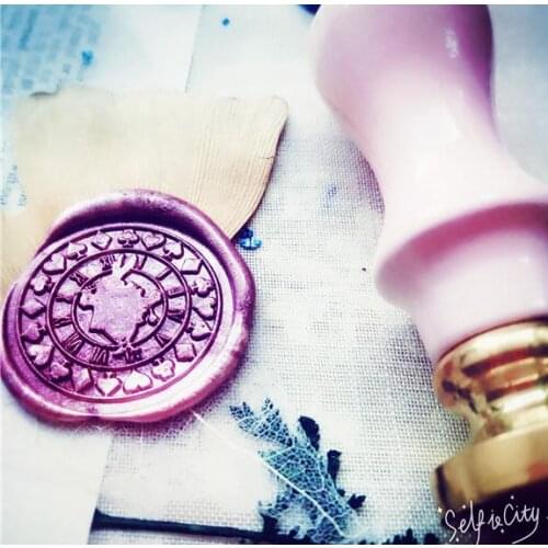 Rabbit Spade Clock Tea Party Wax Seal Stamp, Wedding Sealing Wax Seal/gift Wax Stamp for pet lover, wedding invitation seal