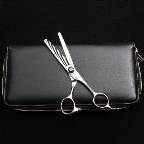6" 17cm Customized Logo Japan Titanium Professional Hairdressing Scissors Thinning Shears Antler Tooth Salon Hair Scissors C2002