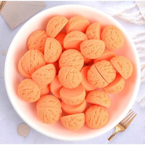 1pcs/lot resin flat back orange scoops of ice cream 19mm Cabochons Scrapbooking Hair Bow Center DIY Christmas decration