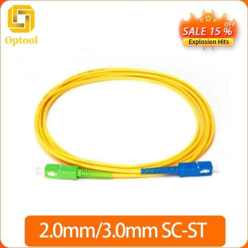 5PCS/bag SC/ UPC-SC/ APC Simplex mode fiber optic patch cord Cable 3.0mm FTTH fiber optic jumper cable
