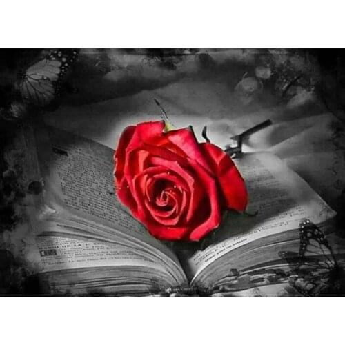 5D Diy Diamond Painting Flower book Diamond Embroidery Cross stitch Kits Pattern Mosaic Rhinestone Decoration Needlework GH275