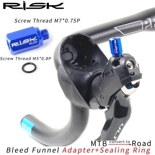 RISK Bleed Funnel Adapter For R9120 ST-R9170 Hydraulic Oil Disc Change Converter Mountain Bike Conversion Road Hand Changer