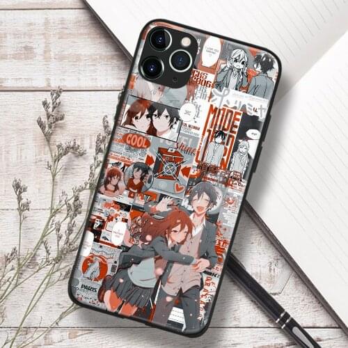 Horimiya Hori Kyoko and Izumi Anime Soft TPU Glass Phone Case for IPhone SE 6s 7 8 Plus X Xr Xs 11 12 Mini Pro Max Samsung