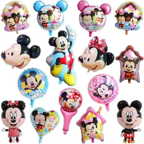 Disney Mickey Mouse Donald Duck Balloon Cartoon Anime Shape Aluminum Film Balloon Childrens Birthday Baby Party Decoration