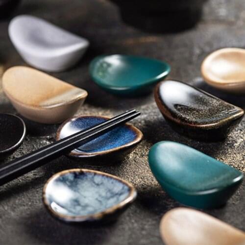 1piece Earthenware Ingot Chopstick Holder Chopsticks Rest For Diy Home Restaurant Dining Table Accessories Supplies