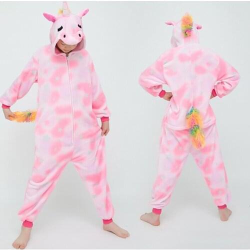Unicorn Pajamas Kids Unicorn Onesie Pajamas For Children Animal Cartoon Blanket Baby Costume Winter Boys Girls Licorne Onesie
