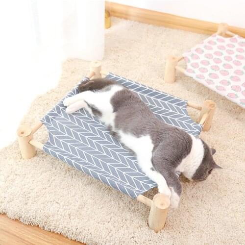 Pet dog bed dog pet cat nest breathable movable pet kennel pet camping bed indoor and outdoor travel solid pine hammock