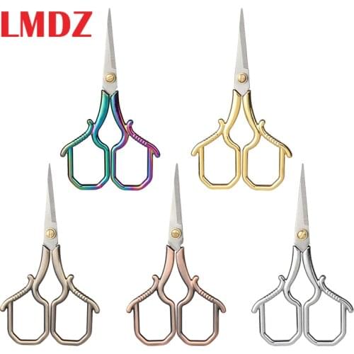 LMDZ 1Pcs Embroidery scissor classic handicraft Fabric Antique stitch Craft DIY Cut Art cross Sewing Tailor Vintage European