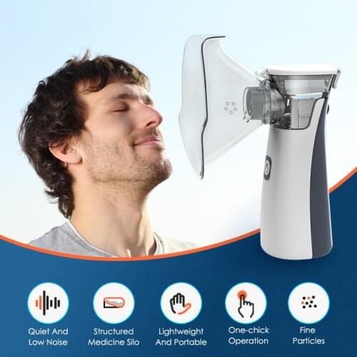 Health Care Inhale Portable Nebulizer Mini Atomizer Steaming Usb Rechargeable Mesh Atomizer Humidifier For Baby Adult Medical