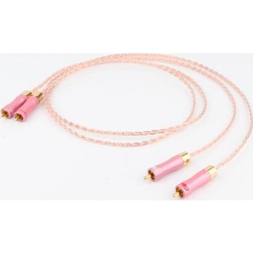 Yter 3cu 6N OCC Copper Analogue Phono Cable HIFI Interconnect RCA Cable Audio Video Extend Wire Hifi Single Wire