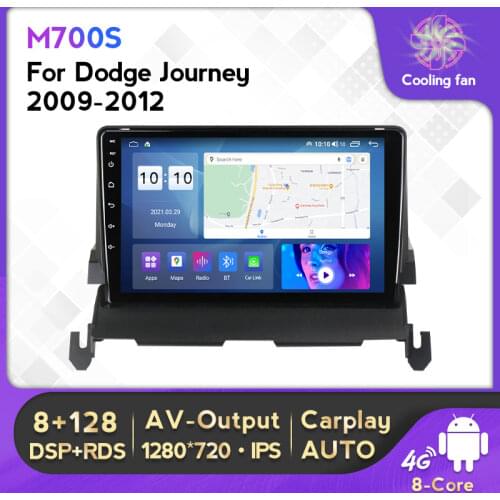 MEKEDE IPS 6+128G DSP Android11 Car Radio Multimedia Player for Dodge Journey 2009-2012 GPS Navigation Built-in Carplay Auto