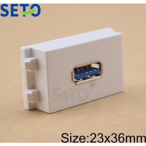SeTo 128 Type 3.0USB Plug Module Welding USB Connector Keystone For Wall Plate Socket