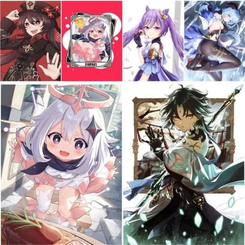 Modular Hd Prints Picture Home Decoration Genshin Impact Paintings Canvas Anime Poster Wall Art For Living Room No Framework