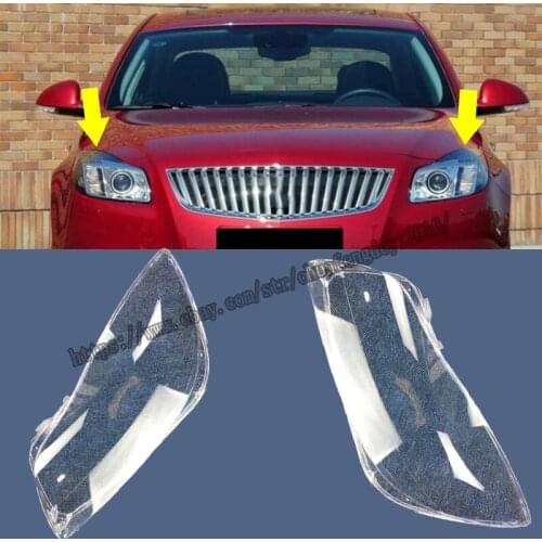 For Buick Regal 2009 2010 2011 2012 2013 Headlight Lens Headlamp Cover 2pcs Car modification accessories