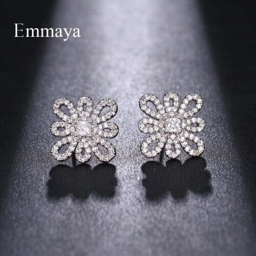 Emmaya New Design Fascinating Knot With Cubic Zircon Two Color Geometry For Female In The Wedding Party Dress Up Choice