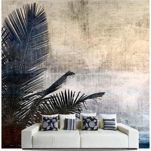 Custom papel DE parede para sala, Palm Tree murals for bedroom living room TV wall vinyl waterproof which wallpaper