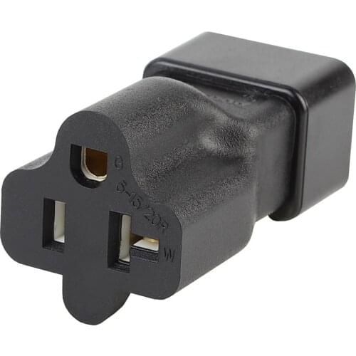 IEC320 C20 TO 5-15R,IEC C20 to Nema 5-15/20R Comb Adapter,PS Plug to Nema 5-20R 20Amp AC Power Adapter, C20 TO 5-20R