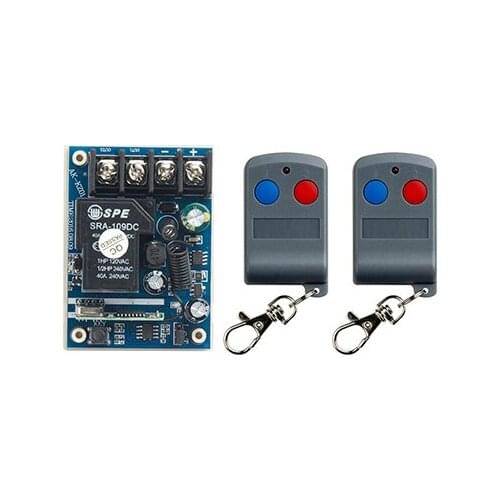 Latest DC12V 24V 36V 48V 10A 1CH RF Remote Control Switch System 2X Transmitter + 1 X Receiver 1ch relay smart home z-wave
