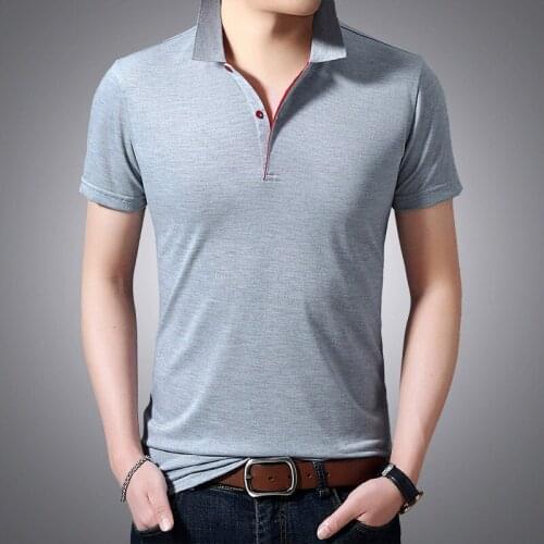 Men Casual Polo Homme Short Sleeve High Quality Pure Cotton Casual Polo Shirt Men