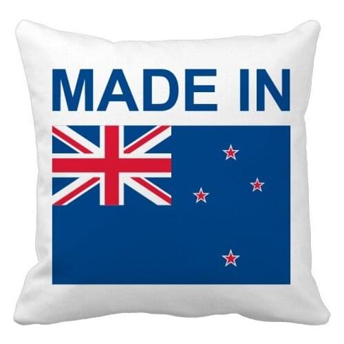 Made In New Zealand Country Love Throw Pillow Square Cover
