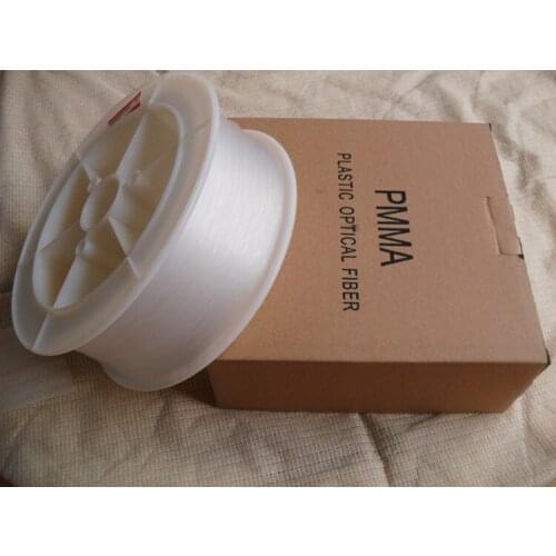 [Seven Neon]free DHL shipping 2mm diameter 350meters/roll PMMA fiber optic cable end glow for engie decoration lighting