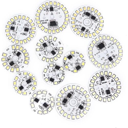 LED Bulb Patch Lamp SMD Plate Circular Module Light Source Plate For Bulb Light