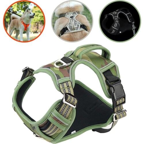Reflective Dog Harness Vest No Pull Adjustable Dogs Harness Pet Product Luxury Harnesses for Dog Accessories French Bulldog Pug
