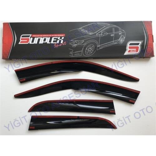 For FIAT ALBEA Rain Wind Deflector 2002-2014 Sunshade Curtains Car Windshield Auto Accessory Universal Spilitter Mud Flaps