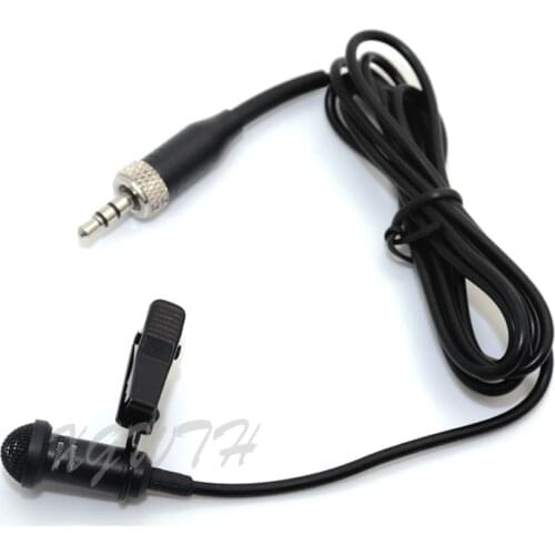 Tie Clips Lavalier Lapel Microphone Unidirectional Super Cardioid Mic For Sennheiser G1 G2 G3 Microphones System with Clip & Cap