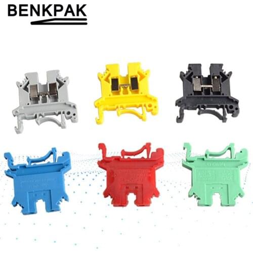 50pcs UK-2.5B DIN Rail Universal Terminal Blocks Screw Type UK2.5B Phoenix Type High Quality
