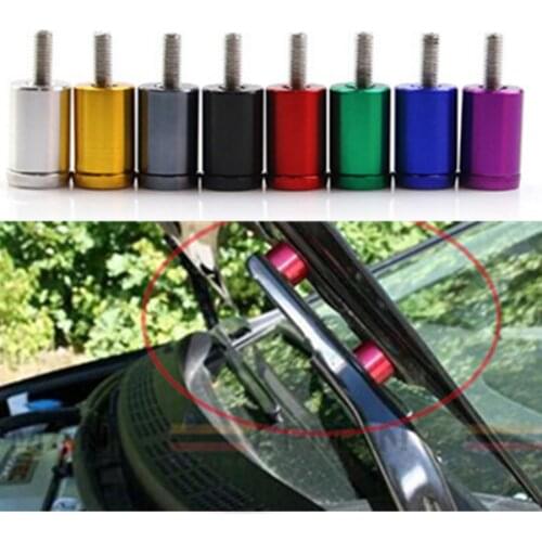 6MM Aluminum Turbo Engine Motor Swap Hood Vent Spacer Riser Kit For Honda Acura Nissan Mazda Ford Audi Bmw Mitsubishi