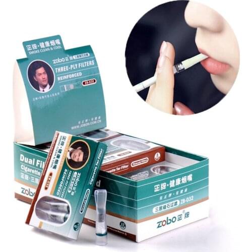 96/120 pcs Set Disposable Smoking Filter Pipe Tobacco Cigarettes Reduce Tar Filter Holder Cleaning Container Smoking Accessories