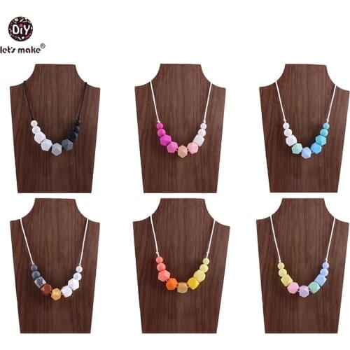 Lets Make 1PC Silicon Teether Food Grade Silicone Beads DIY Accessories Baby Products Bites Toys Baby Gifts Baby Teething Toys