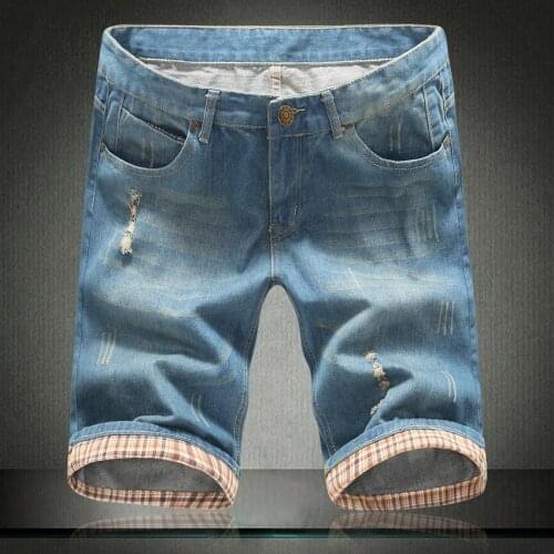 Evjsuse Men's Denim Shorts