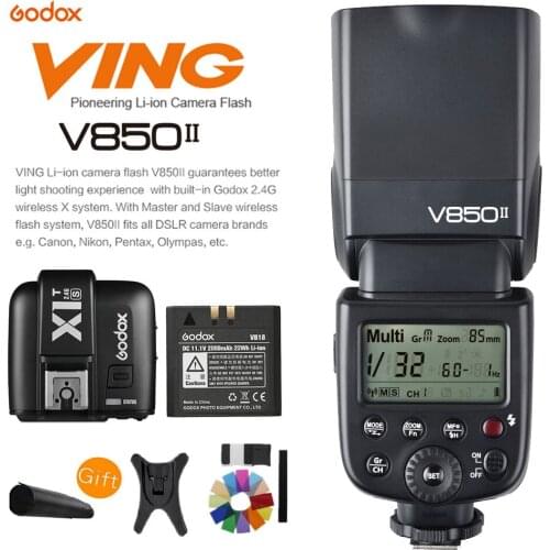 Godox V850II GN60 HSS 2.4G Wireless X System Speedlite Li-ion Battery Flash Light+X1T-S flash trigger For SONY DSLR Camera