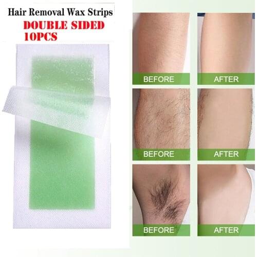 Depilation Tool Professional Hair Removal Wax Strips Double Sided Natural Beeswax Paper For Bikini Leg Face Body Silky Beauty