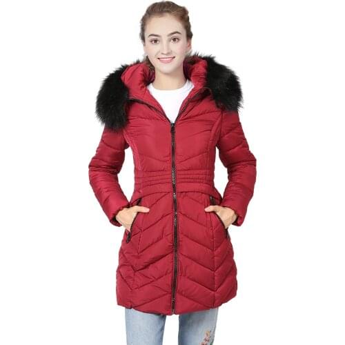 Faux Fur Winter Woman Jacket Parkas 2020 Long Sleeve Slim Long Hood Coat Overcoats Woman Winter Jacket Women Ropa Para Mujer