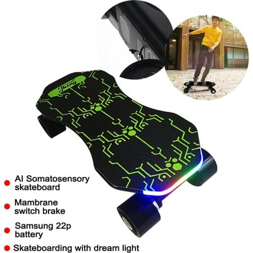 Two mode control Body and Remoter AI Somatosensory Electrical Skateboard 4S1P Samsung 22p battery Auto-shutdown delivery by DHL