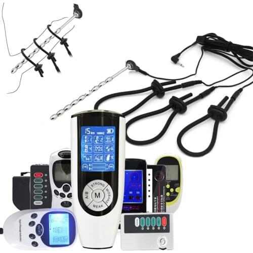 Male Electric Shock Masturbation Device Orgasm Sex Toy Electric Stimulate Penis Plug Cock Ring,Urethral Dilator Sex Tool For Men