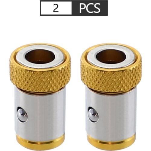 2/5PCS 1/4inch 6.35mm S2 Alloy Steel Screwdriver Magnetic Rings Set Removable Demolition Tools Top Selling