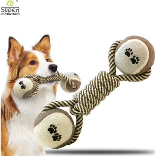 Durable Dog Rope Toys Interactive Safe Bite Resistant Pet Ball For Small Medium Large Dog Chew Entertaining Game Play