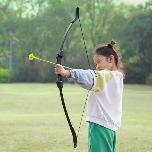 Recurve Bow for Kids Take-down Bow for Outdoor Shooting Game 1pc Bow and 4pcs Arrows Set for Youth