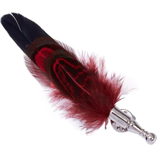 5pcs feathers for crafts boutonniere lapel pin badge brooch wedding cloth jewelry accessories gift items for men ladies broaches