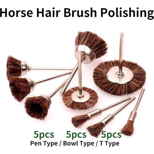 Horse Mane Polishing Brush / Electric Grinding Polishing Brush / Horse Hair Polishing Brush