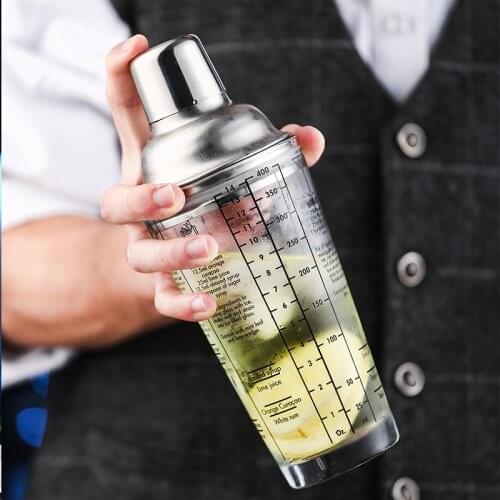 Glass decanters wave hip flask scale shaker with formula of three snow pot bar drink hand cup