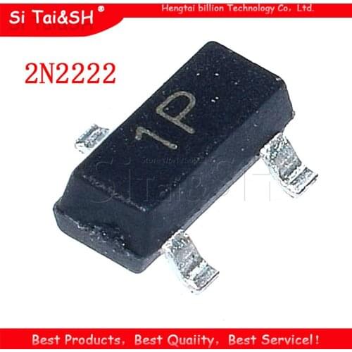 100PCS Transistor 2N2222 1P SOT23 2N2222A SOT-23 SMD new and original IC