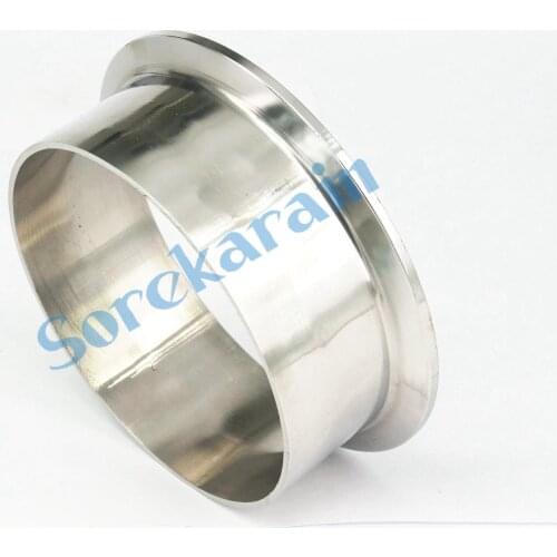 102mm Tube O/D x 4" Tri Clamp x 40mm Height 304 Stainless Steel Sanitary Weld Ferrule Connector Pipe Fitting Home Brew Beer Wine