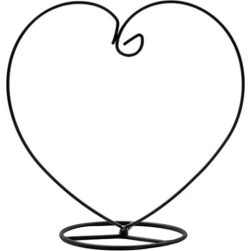 Heart Shaped Ornament Display Stand Iron Hanging Stand Rack Holder for Hanging Ball Ornament and Home Wedding Decoration